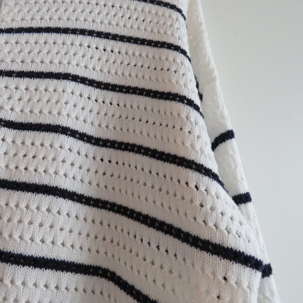 SERAPHINE Helga Textured Stripe Cotton Maternity Nursing Sweater Jumper Size L - Picture 8 of 16